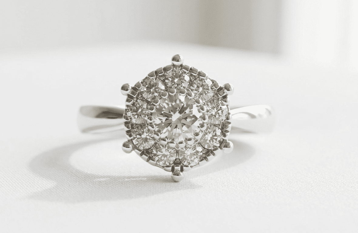 zircon silver ring pakistan Cluster Zircon in 925 sterling silver Ring for women in Pakistan by dango