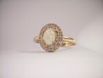 Natural Opal Adjustable Ring – 925 Sterling Silver - Image 4