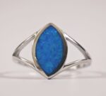 Blue Opal Gemstone in 925 sterling silver Ring for men and women in Pakistan by dango