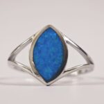 Blue Opal Gemstone in 925 sterling silver Ring for men and women in Pakistan by dango