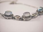 Natural Aquamarine Stainless Steel Bracelet - Image 2