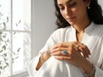 925 Sterling Silver Blue Opal Ring – Natural Gemstone - Image 2