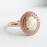 Opal Gemstone rose gold plated Ring for women in Pakistan by dango