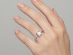925 Sterling Silver Pink Zircon Ring - Image 2