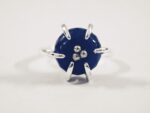 Natural Lapis in stainless steel adjustable Ring for women in Pakistan by dango