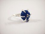 Stainless Steel Adjustable Lapis (Lajward) Ring - Image 3