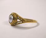 Vintage Natural Pearl Stainless Steel Ring