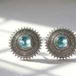 Silver Stud Earrings for women in Pakistan by dango