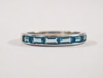 blue zircon in 925 sterling Silver Ring for women in Pakistan by dango