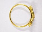 Gold-Plated Stainless Steel Zircon Ring - Image 3