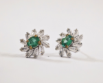 Natural Emerald Stud Earrings Pakistan by dango