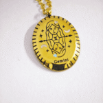 Gold Plated Stainless Steel Gemini zodiac Pendant for women in Pakistan by dango