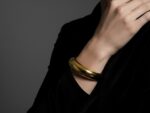 Majestic Gold-Plated Stainless Steel Bangle - Image 2