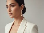 Gold-Plated Dangle Zircon Earrings – Minimal Elegance - Image 2