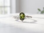 green zircon in 925 Sterling Silver Ring for women in Pakistan by dango