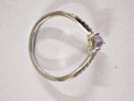 925 Sterling Silver Heart Moonstone Zircon Ring – Rhodium Plated - Image 4