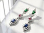 Multi color Zircon Earrings for women in Pakistan by dango