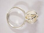 Stainless Steel Adjustable Ring with Natural Pearl - Image 3