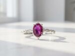 red zircon in 925 sterling silver ring for women in pakistan by dango
