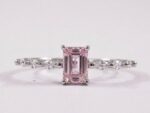Pink zircon in 925 Sterling Silver Minimal Ring for women in Pakistan by dango