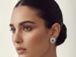 Round Faux Topaz Studs - Image 2