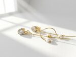 Minimal gold plated stainless Steel Earrings for women in Pakistan by dango