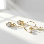 Minimal gold plated stainless Steel Earrings for women in Pakistan by dango