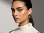 Convertible Yellow Zircon Earrings – 2 Inches | Gold-Plated Steel Statement Dangle - Image 2