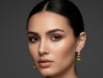 Yellow Radiance Drop Earrings - Image 2