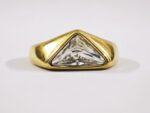 Gold-Plated water proof zircon Ring for women in Pakistan by dango