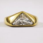Gold-Plated water proof zircon Ring for women in Pakistan by dango