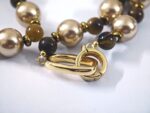 Golden Aura Necklace – Pearls & Natural Tiger Eye - Image 3