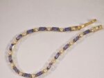 925 Sterling Silver Purple Zircon Bracelet – Rose Gold Plated - Image 4