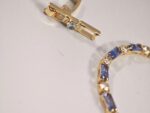 925 Sterling Silver Purple Zircon Bracelet – Rose Gold Plated - Image 5