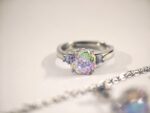 Light Pink Rose-Cut Zircon Jewelry Set - Image 3