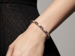 925 Sterling Silver Purple Zircon Bracelet – Rose Gold Plated - Image 2