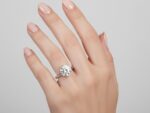 Moissanite Solitaire Silver Ring - Image 2