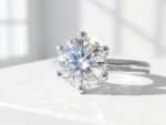 Moissanite solitaire 925 sterling silver Ring for women in Pakistan by dango