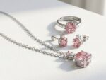 Pink Zircon Jewelry Set for women in Pakistan by dango