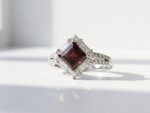 natural ruby gemstone in 925 silver ring for women in Pakistan by dango
