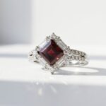 natural ruby gemstone in 925 silver ring for women in Pakistan by dango