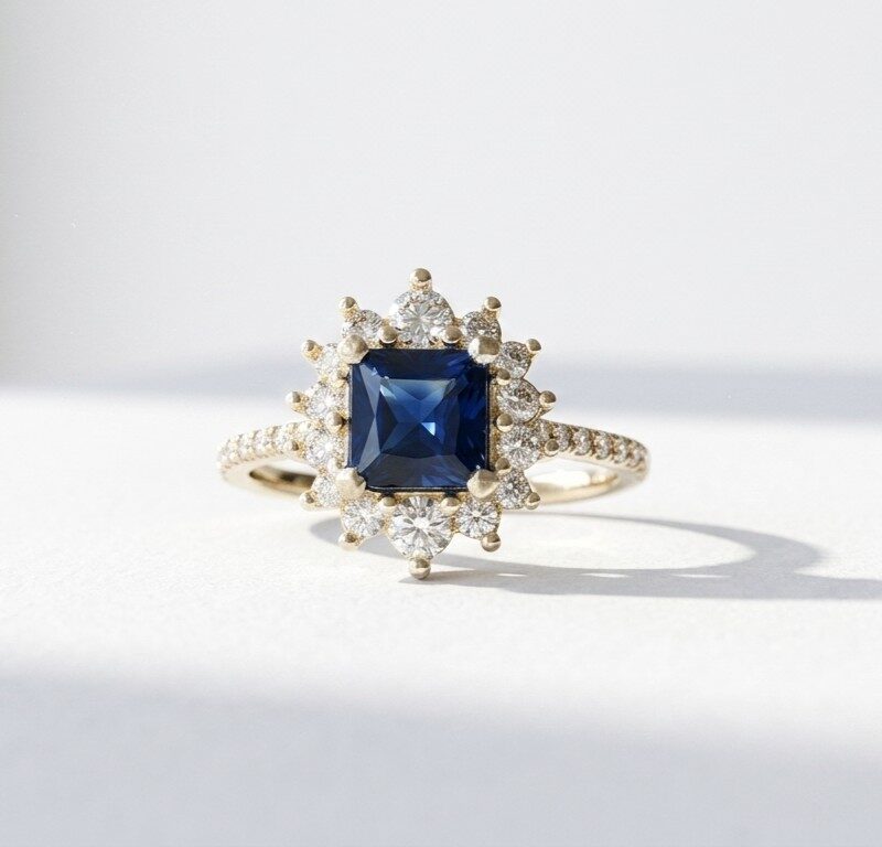 Natural Sapphire Gemstone Ring for Women in Pakistan by dango