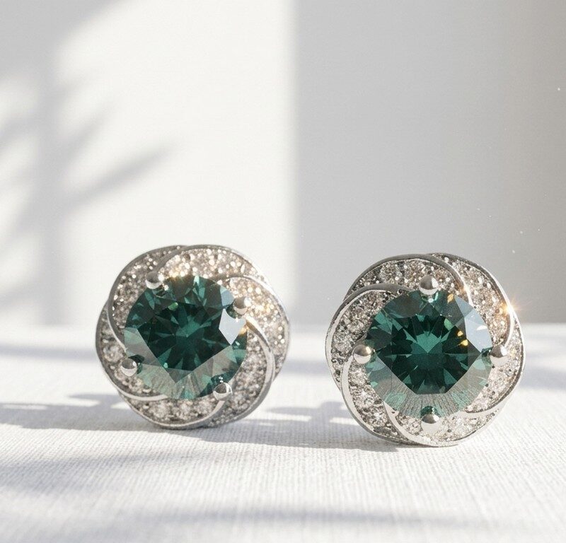 Minimal Zircon Stud Earrings for Women in Pakistan by Dango