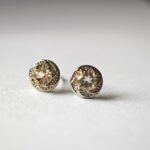 925 sterling silver stud earrings with natural citrine gemstone for women in pakistan by dango