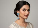 Crystal Blue Luxe Drop Earrings - Image 2