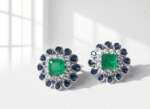 blue and green zircon stud earrings for women in pakistan by dango