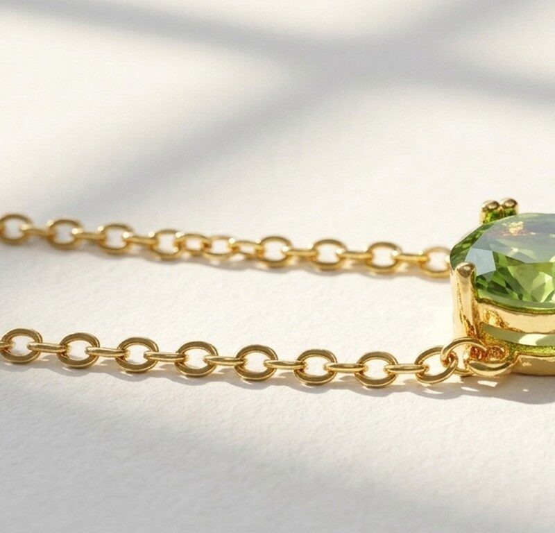 Green Crystal Pendant for Women in Pakistan by dango