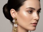 Gold-Plated Steel Heart Earrings - Image 2