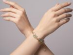 Gold Plated Stainless Steel Natural Jade Bracelet - Image 2