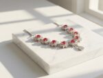 Pink Floral Jewelry Set for Women in Pakistan by dango